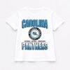 Carolina Panthers Gameday Couture Women's Oversized All-Time Classic Flowy T-Shirt - White - Front View