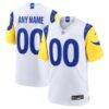 Los Angeles Rams Nike Custom Game Jersey - White - Front View