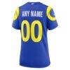 Los Angeles Rams Nike Women's Custom Game Jersey - Royal - Detail View