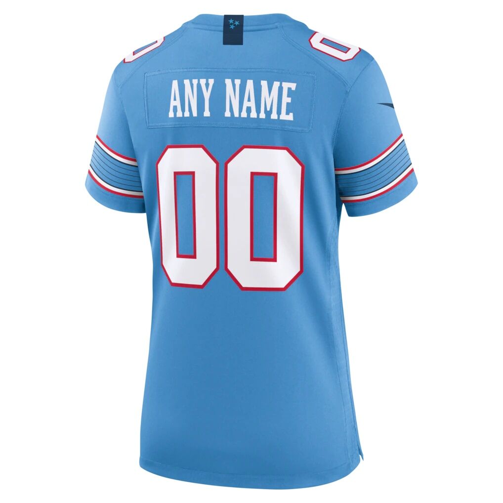 Tennessee Titans Nike Women's Game Custom Jersey - Light Blue