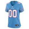 Tennessee Titans Nike Women's Game Custom Jersey - Light Blue - Side View