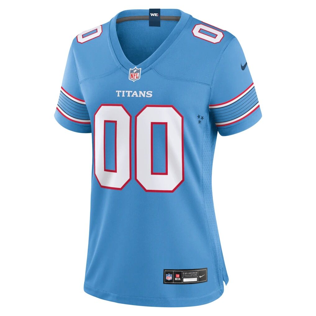 Tennessee Titans Nike Women's Game Custom Jersey - Light Blue