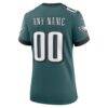 Philadelphia Eagles Nike Women's Team Custom Game Jersey - Midnight Green - Detail View