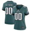 Philadelphia Eagles Nike Women's Team Custom Game Jersey - Midnight Green - Front View