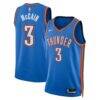 Jared McCain Oklahoma City Thunder Nike Unisex Swingman Jersey - Blue - Front View