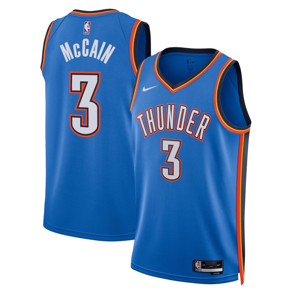 Jared McCain Oklahoma City Thunder Nike Unisex Swingman Jersey - Icon Edition