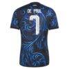 Rodrigo De Paul Argentina National Team adidas 2026 Away Replica Jersey - Black - Detail View