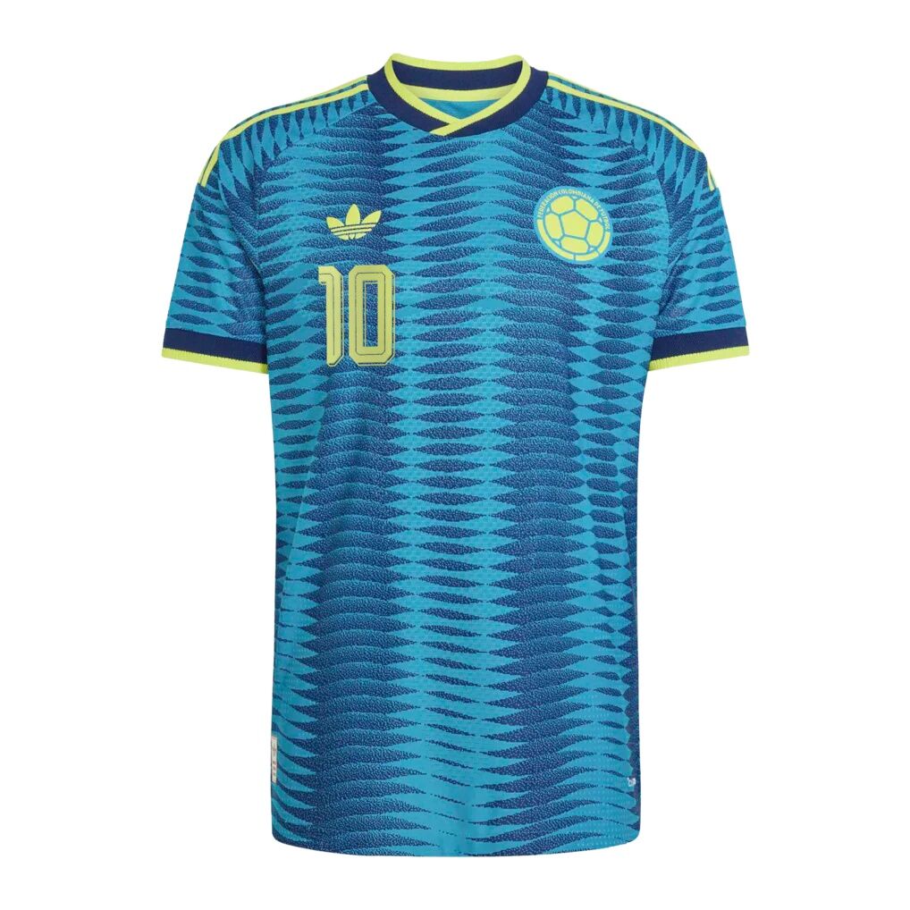 James Rodríguez Colombia National Team adidas 2026 Away On-Field Authentic Jersey - Turquoise