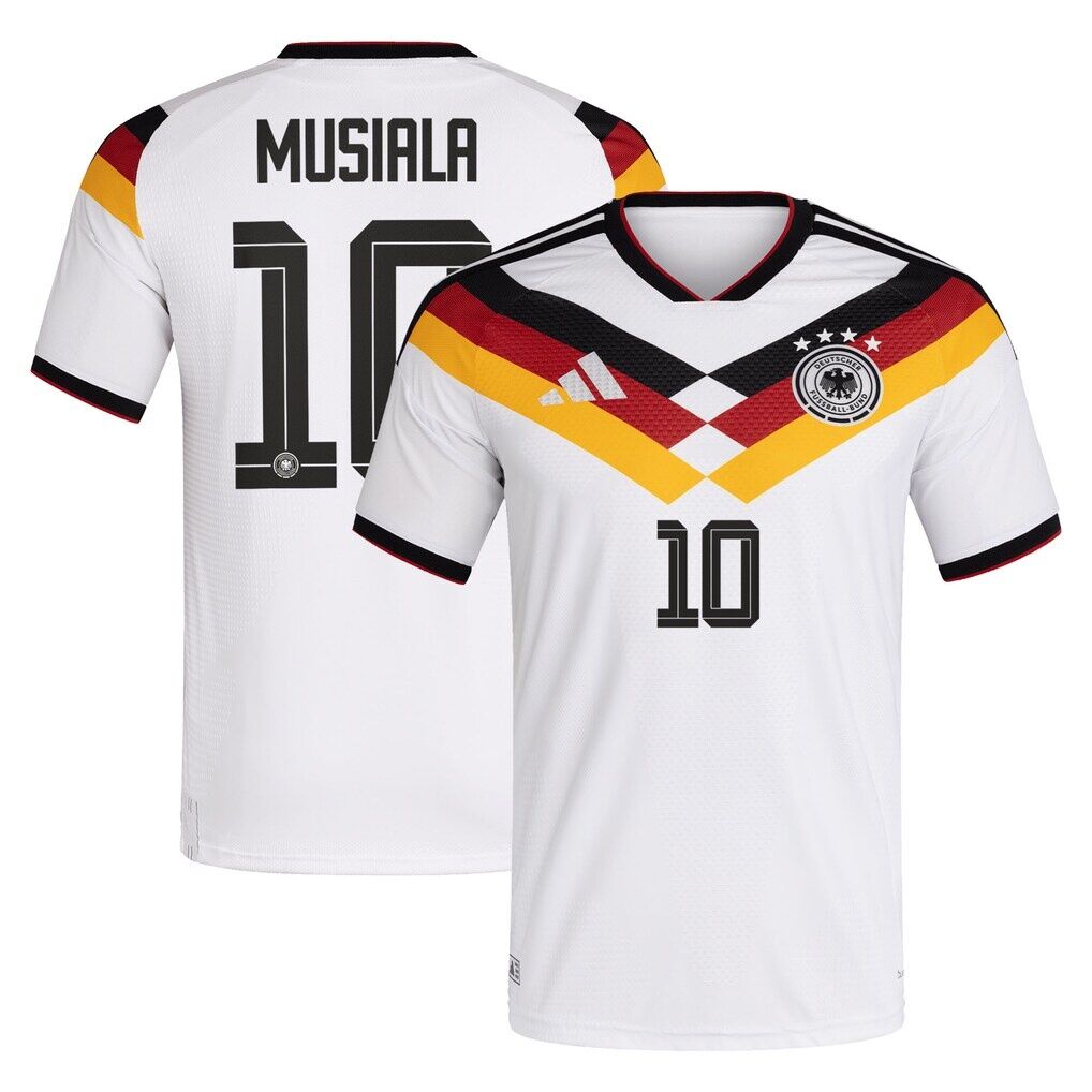 Jamal Musiala Germany National Team adidas 2026 Away On-Field Authentic Jersey