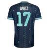 Florian Wirtz Germany National Team adidas 2026 Away On-Field Authentic Jersey - Navy - Detail View