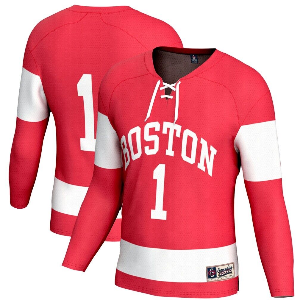 Boston University GameDay Greats Unisex Lightweight Collegiate Women's Hockey Fashion Jersey - Scarlet