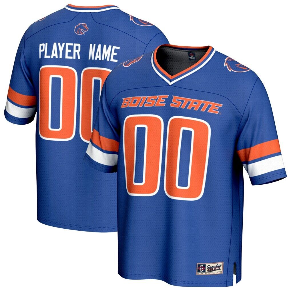 Boise State Broncos GameDay Greats Unisex NIL Pick-A-Player Lightweight Collegiate Football Fashion Jersey - Royal