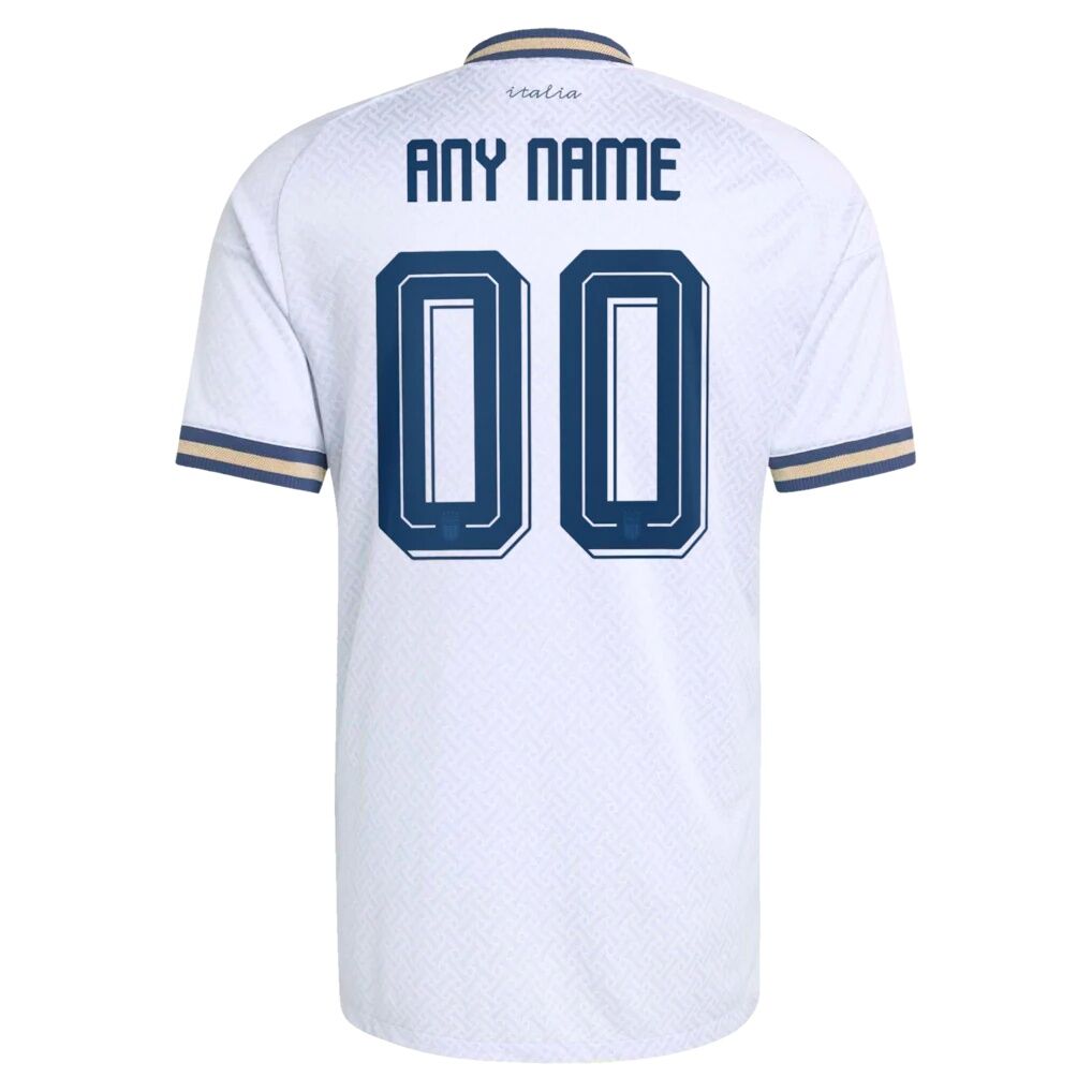 Italy National Team adidas 2026 Away On-Field Authentic Custom Jersey - Light Blue