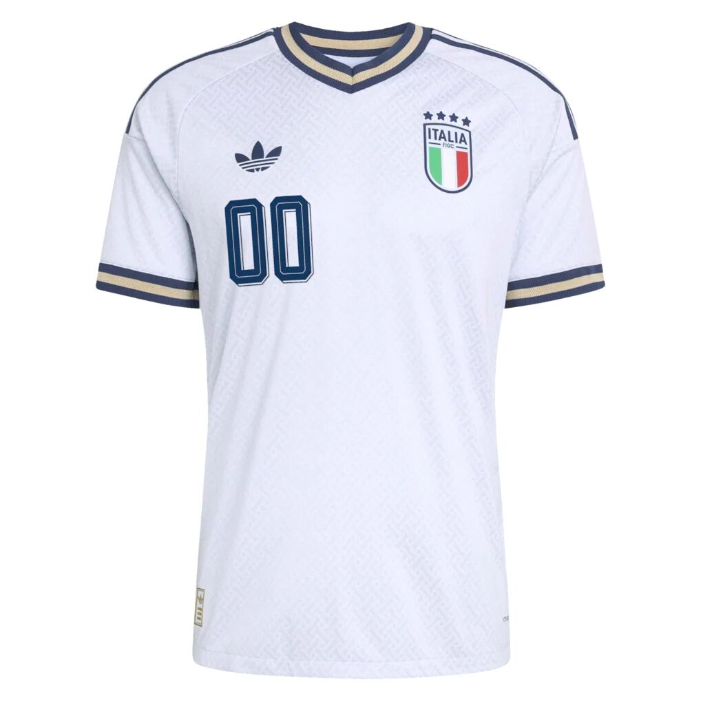 Italy National Team adidas 2026 Away On-Field Authentic Custom Jersey - Light Blue