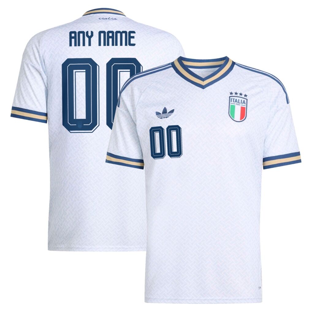 Italy National Team adidas 2026 Away Replica Custom Jersey - Light Blue
