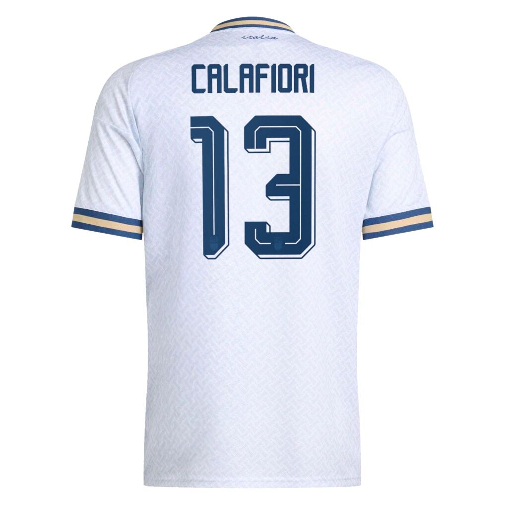 Riccardo Calafiori Italy National Team adidas 2026 Away Replica Jersey - Light Blue
