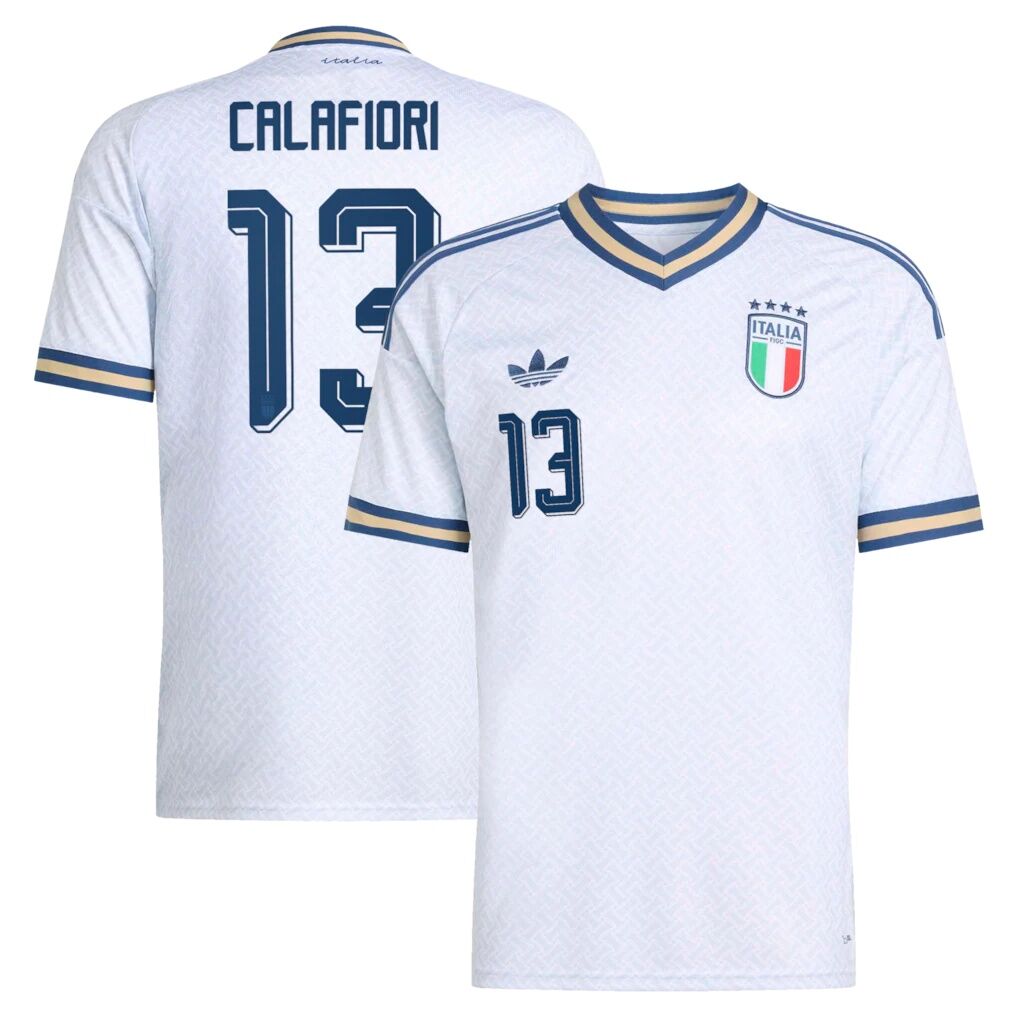 Riccardo Calafiori Italy National Team adidas 2026 Away Replica Jersey - Light Blue