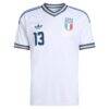 Riccardo Calafiori Italy National Team adidas 2026 Away Replica Jersey - Light Blue - Side View