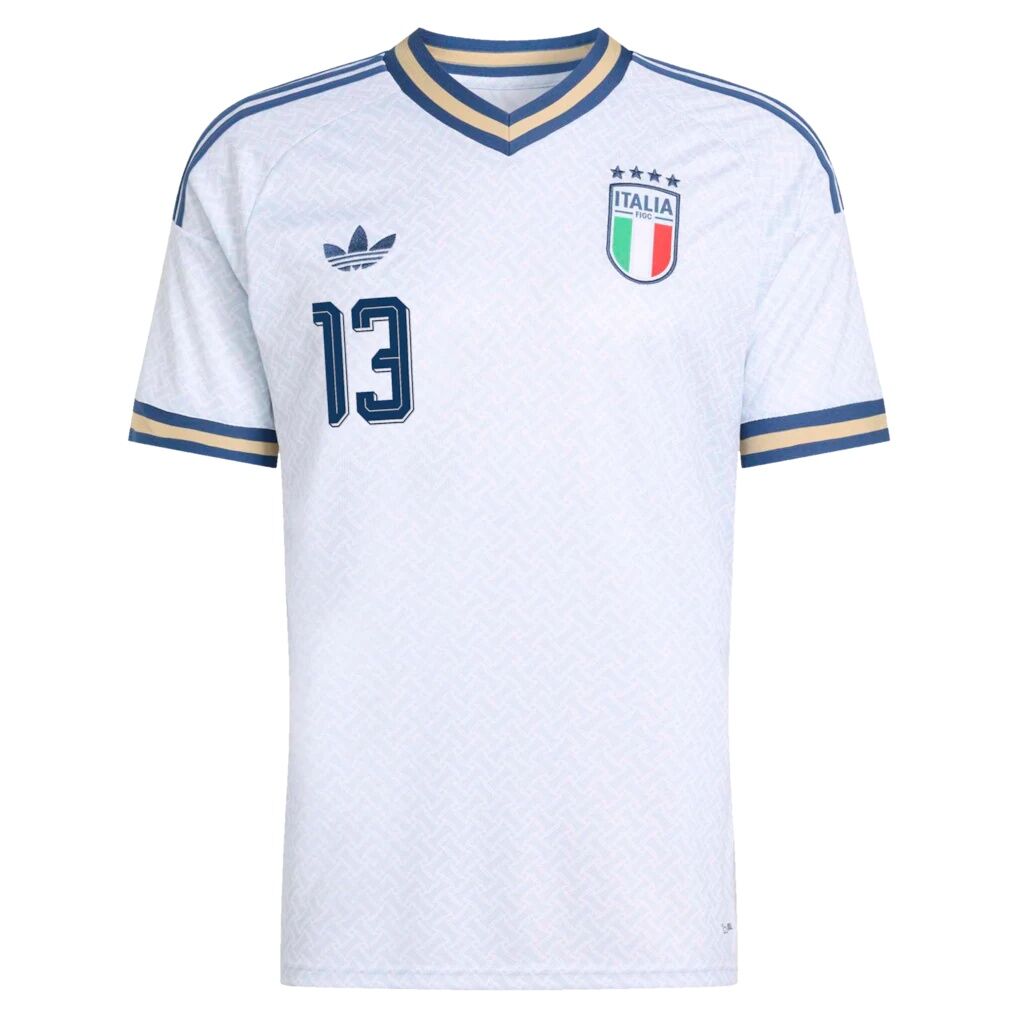 Riccardo Calafiori Italy National Team adidas 2026 Away Replica Jersey - Light Blue