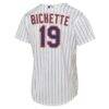 Bo Bichette New York Mets Nike Youth Home Baseline Jersey - White - Detail View