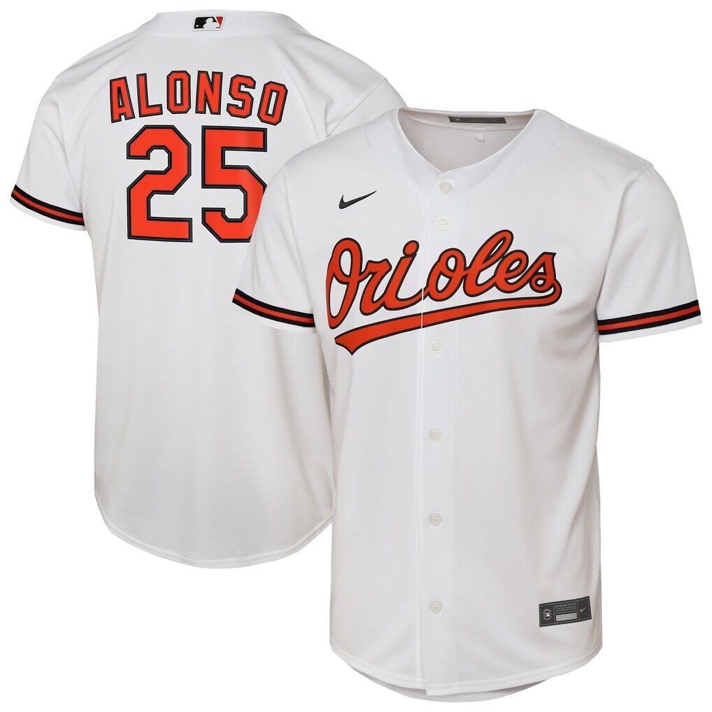 Pete Alonso Baltimore Orioles Nike Youth Home Baseline Jersey