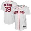 Roman Anthony Boston Red Sox Nike Youth Home Baseline Jersey - White - Front View