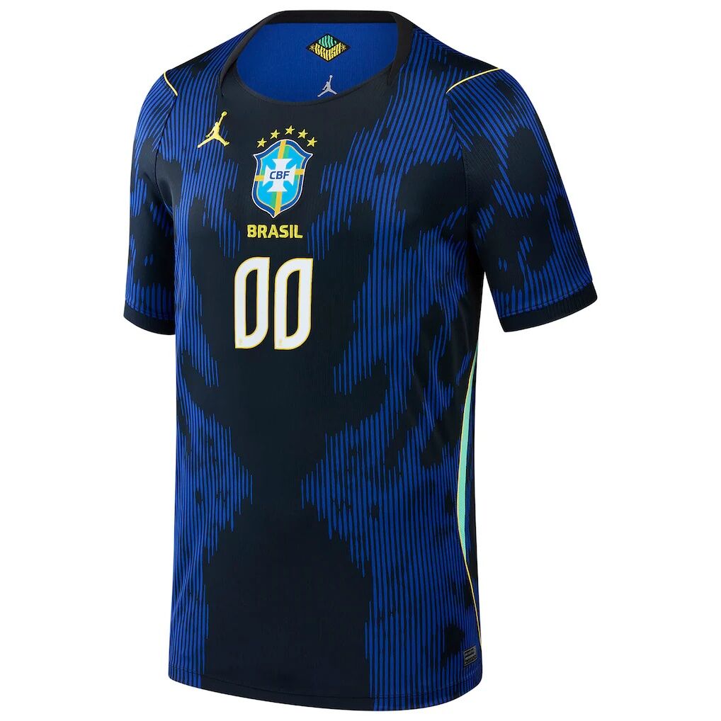 Brazil National Team Jordan Brand Youth 2026 Away Stadium Replica Custom Jersey