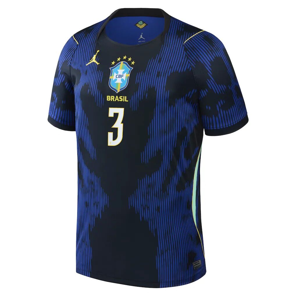 Gabriel Magalhães Brazil National Team Jordan Brand 2026 Away Stadium Replica Jersey