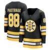 David Pastrnak Boston Bruins Fashion7 Women's Home Breakaway Jersey - Black - Front View