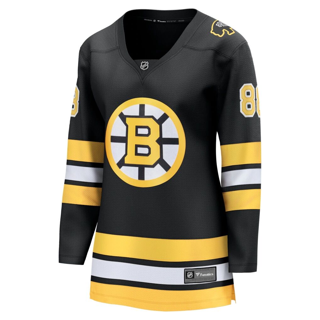 David Pastrnak Boston Bruins Fashion7 Women's Home Breakaway Jersey