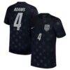 Tyler Adams USMNT Nike 2026 Away Stadium Replica Jersey - Blue - Front View