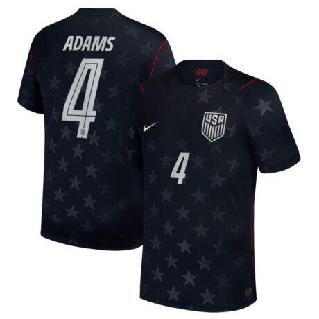 Tyler Adams USMNT Nike 2026 Away Stadium Replica Jersey - Blue - Front View