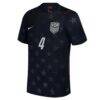 Tyler Adams USMNT Nike 2026 Away Stadium Replica Jersey - Blue - Side View