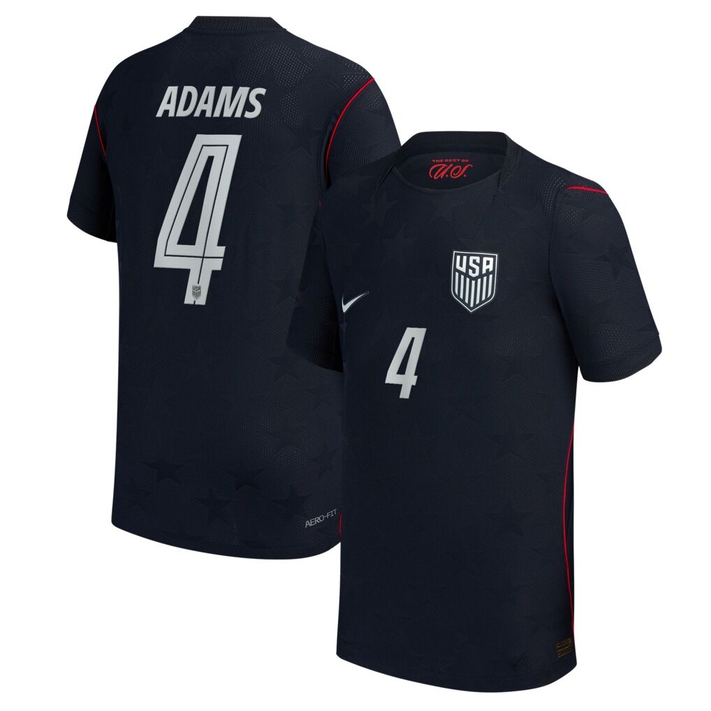 Tyler Adams USMNT Nike Youth 2026 Away Match Authentic Jersey