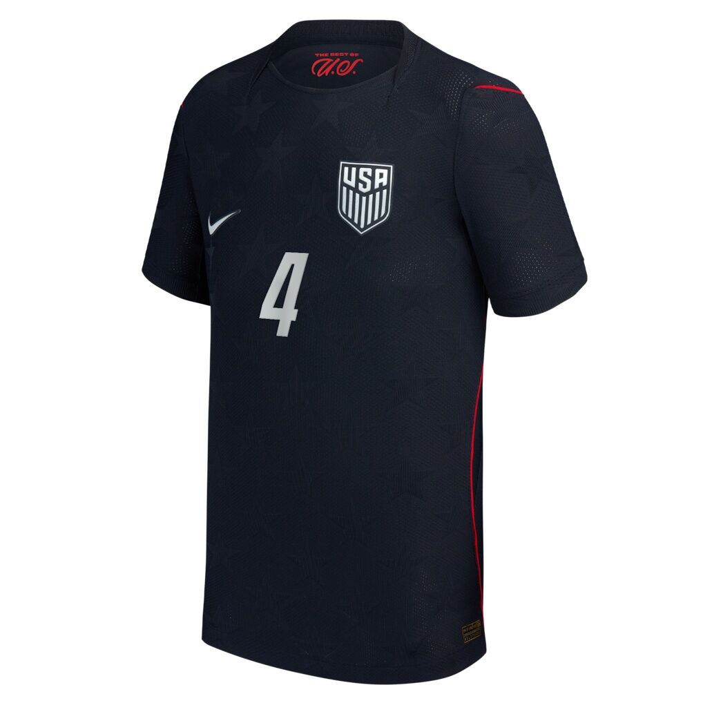 Tyler Adams USMNT Nike Youth 2026 Away Match Authentic Jersey