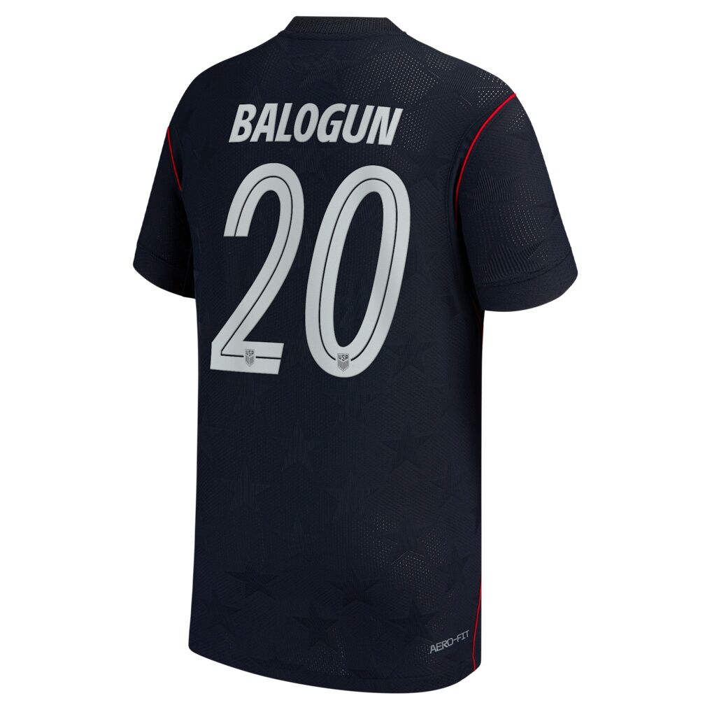 Folarin Balogun USMNT Nike Youth 2026 Away Match Authentic Jersey
