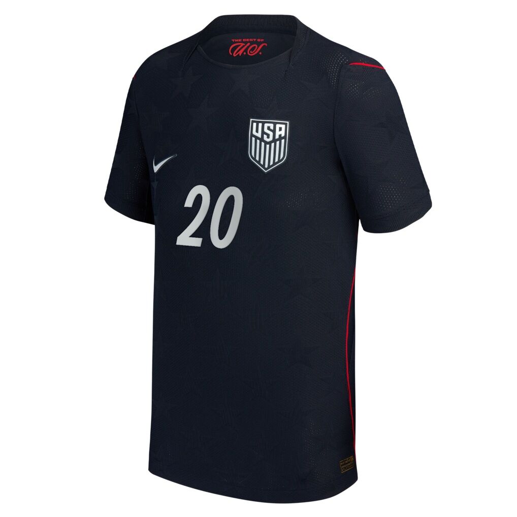 Folarin Balogun USMNT Nike Youth 2026 Away Match Authentic Jersey