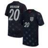 Folarin Balogun USMNT Nike Youth 2026 Away Stadium Replica Jersey - Blue - Front View