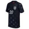 Folarin Balogun USMNT Nike Youth 2026 Away Stadium Replica Jersey - Blue - Side View