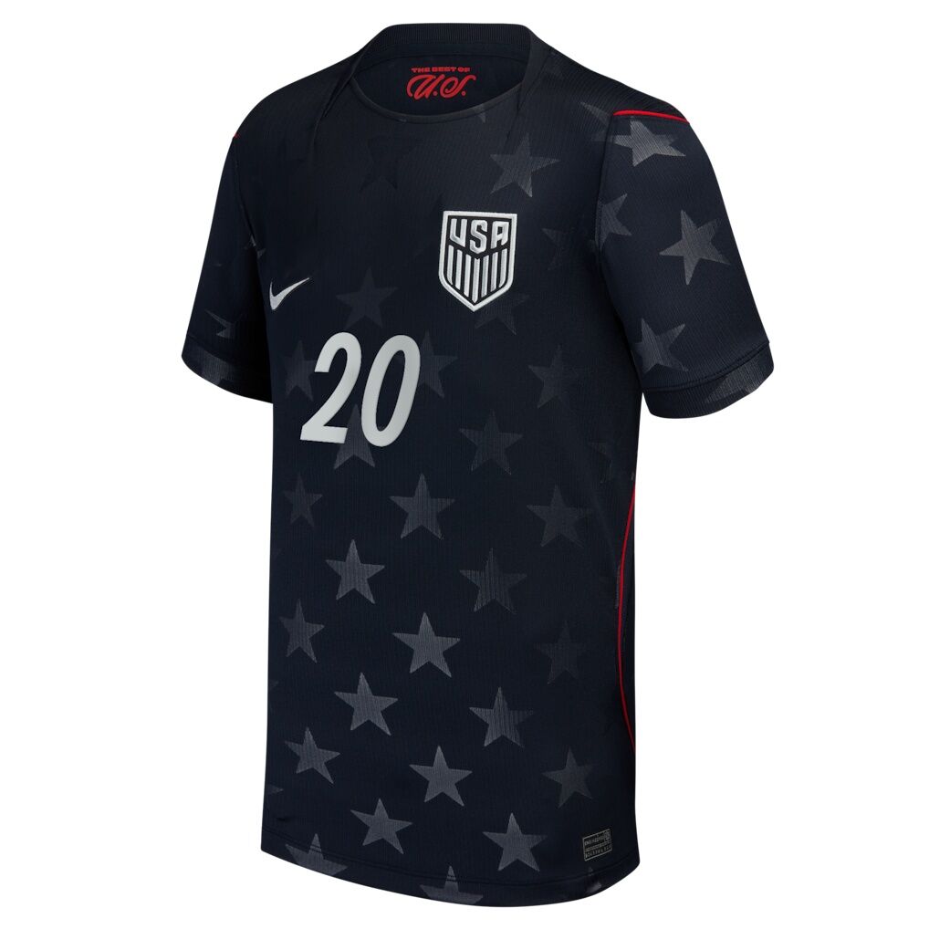 Folarin Balogun USMNT Nike Youth 2026 Away Stadium Replica Jersey