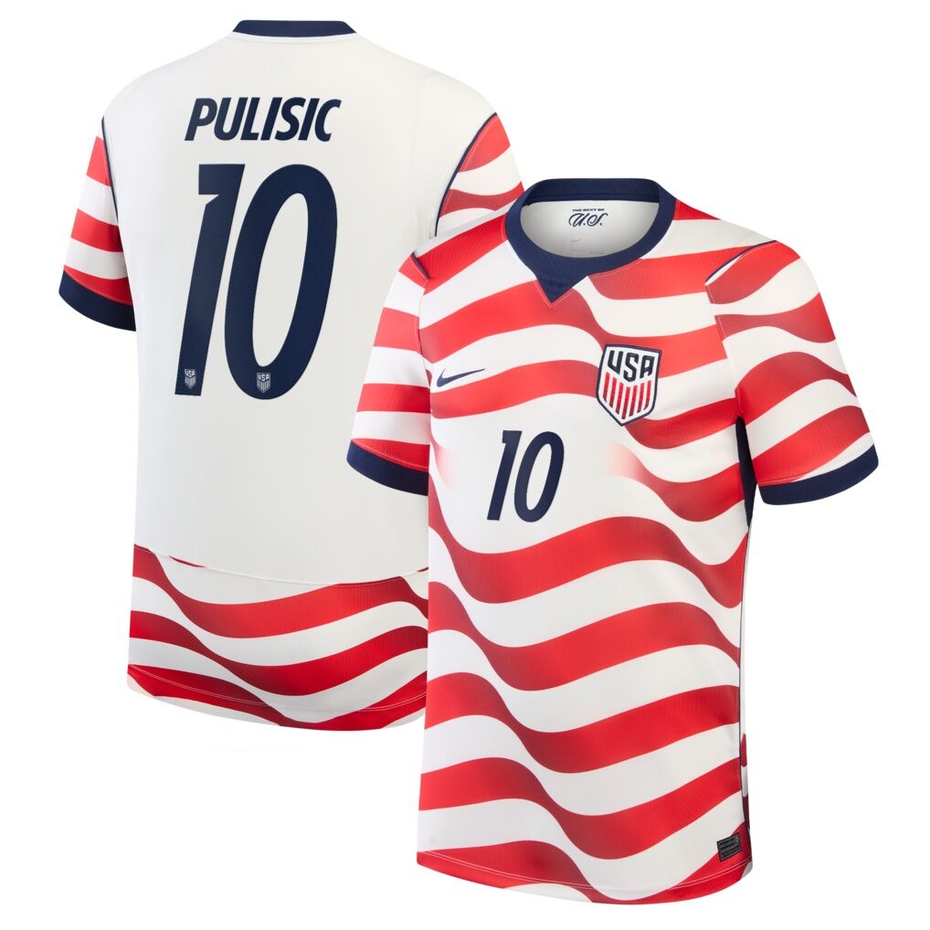 Christian Pulisic USMNT Nike 2026 Home Stadium Replica Jersey