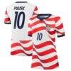 Christian Pulisic USMNT Nike Women's 2026 Home Stadium Replica Jersey - White - Front View