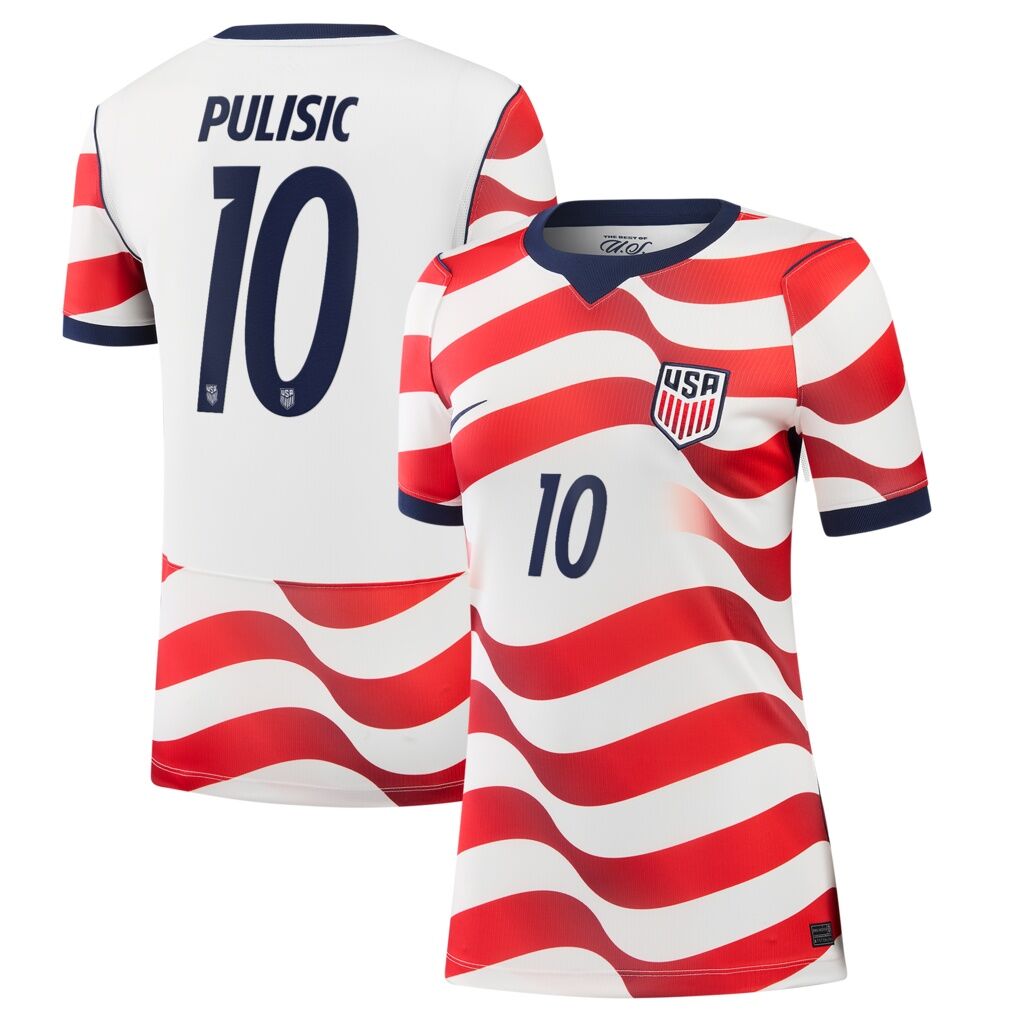 Christian Pulisic USMNT Nike Women’s 2026 Home Stadium Replica Jersey