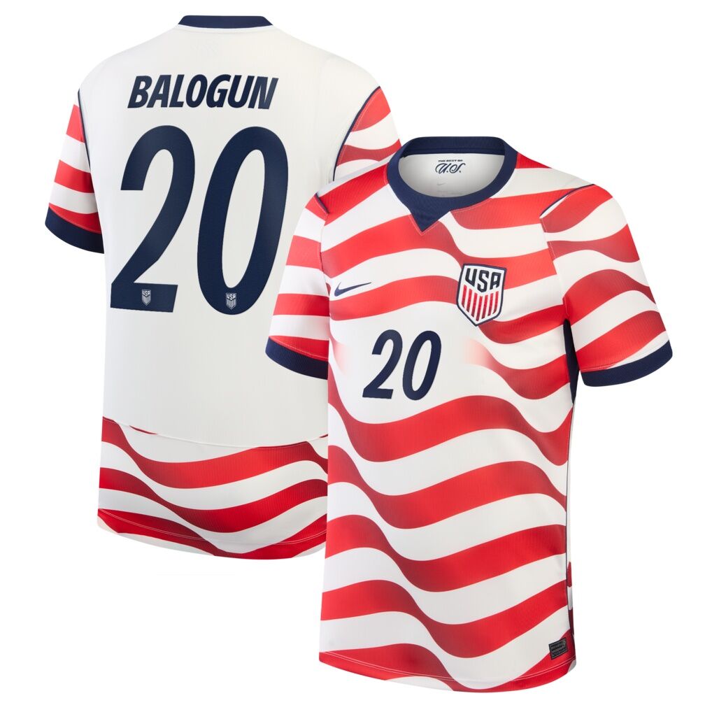 Folarin Balogun USMNT Nike 2026 Home Stadium Replica Jersey