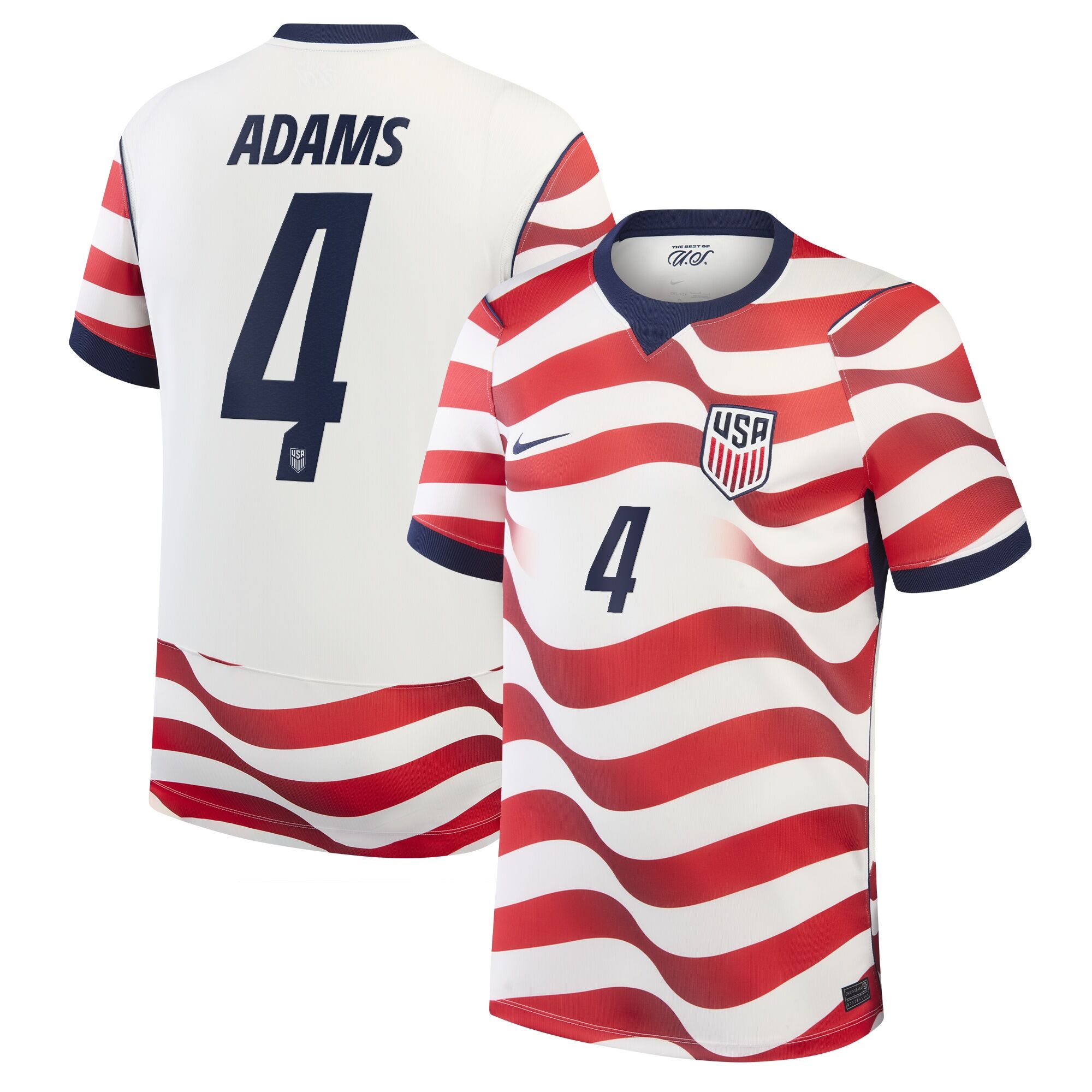 Tyler Adams USMNT Nike 2026 Home Stadium Replica Jersey