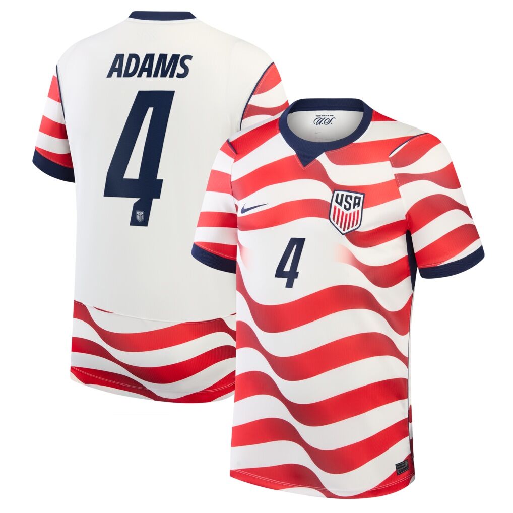 Tyler Adams USMNT Nike 2026 Home Stadium Replica Jersey