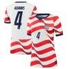 Tyler Adams USMNT Nike Women's 2026 Home Stadium Replica Jersey - White - Front View
