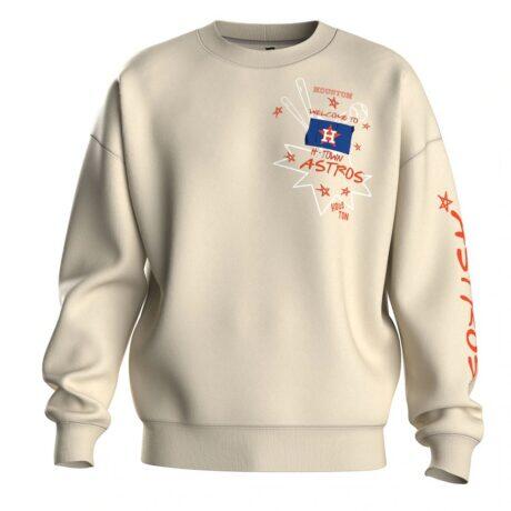 Houston Astros Fashion7 Women's Graffiti Fleece Sweatshirt - - Side View