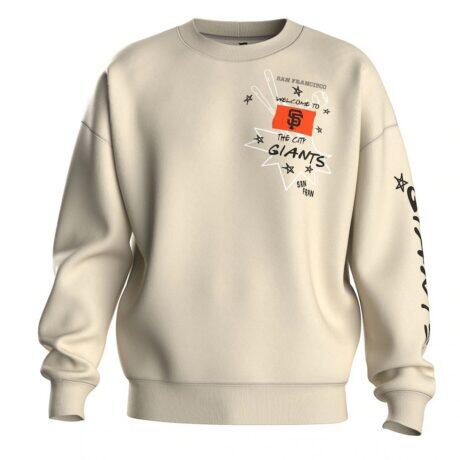 San Francisco Giants Fashion7 Women's Graffiti Fleece Sweatshirt - - Side View
