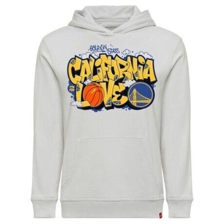 Golden State Warriors Sportiqe x 2PAC California Love Unisex Drake Hoodie - Gray - Front View